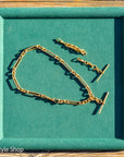 Solid 18K Gold Necklace Extender | Antique British Hallmarks | 2.25 Inch Chain with Dog Clip