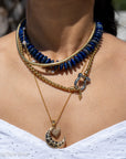 Vintage 18K Gold Omega Chain Necklace