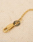 Minimalist 14K Gold Emerald & Diamond Bracelet