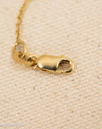 Minimalist 14K Gold Emerald & Diamond Bracelet