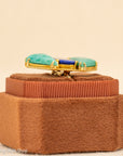 18k Lapis Lazuli Amazonite Statement Ring