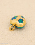 18K Gold Opal Puffy Heart Pendant