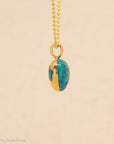 18K Gold Opal Puffy Heart Pendant