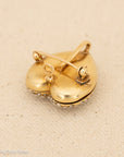 14K Antique Victorian Seed Pearls Heart Locket Brooch Pendant