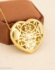 Vintage Tiffany & Co. 18k Gold Paloma Picasso Puffy Heart Pendant Necklace
