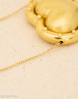 Vintage Tiffany & Co. 18k Gold Paloma Picasso Puffy Heart Pendant Necklace