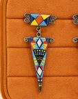 Handmade Native American Inlay Post Earrings – Turquoise, Coral, Lapis, Mother of Pearl, Spiny Oyster