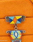 Handmade Native American Inlay Post Earrings – Turquoise, Coral, Lapis, Mother of Pearl, Spiny Oyster