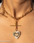 18K Gold Chain Extender with T-Bar & Dog Clip – 6.4g, Stamped Links, 2” Extension