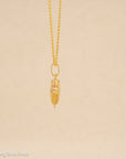 14K Gold Ice Skate Charm