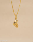 14K Gold Ice Skate Charm