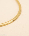 Vintage 18K Gold Omega Chain Necklace