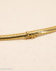 Vintage 18K Gold Omega Chain Necklace
