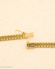 Vintage 18K Gold Omega Chain Necklace