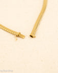 Vintage 18K Gold Omega Chain Necklace