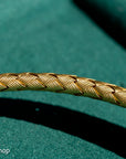 Vintage 18K Italian Gold Braided Collar Necklace – Wide, Hallmarked, 64.48g