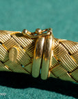 Vintage 18K Italian Gold Braided Collar Necklace – Wide, Hallmarked, 64.48g