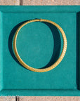 Vintage 18K Italian Gold Braided Collar Necklace – Wide, Hallmarked, 64.48g