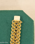 18K Italian Gold Bracelet with Sapphire and Turquoise