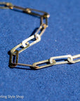 18K Gold Paperclip Chain Necklace – 16”+1.5” Extender, 5.3g, 750 Hallmarked