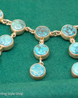Federico Jimenez Turquoise Statement Necklace in Sterling Silver