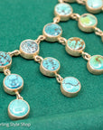 Federico Jimenez Turquoise Statement Necklace in Sterling Silver