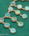 Federico Jimenez Turquoise Statement Necklace in Sterling Silver