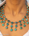 Federico Jimenez Turquoise Statement Necklace in Sterling Silver