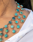 Federico Jimenez Turquoise Statement Necklace in Sterling Silver