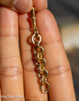 Solid 18K Gold Necklace Extender | Antique British Hallmarks | 2.25 Inch Chain with Dog Clip