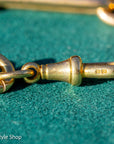 Solid 18K Gold Necklace Extender | Antique British Hallmarks | 2.25 Inch Chain with Dog Clip