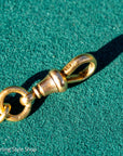18K Gold Chain Extender with T-Bar & Dog Clip – 6.4g, Stamped Links, 2” Extension