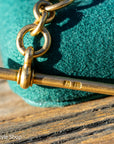 18K Gold Chain Extender with T-Bar & Dog Clip – 6.4g, Stamped Links, 2” Extension