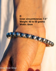 Chimney Butte Sterling Silver Ball, Beaded or Stamped Bangle Bracelet – Stackable Southwestern Jewelry - Oxidized