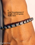 Chimney Butte Sterling Silver Ball, Beaded or Stamped Bangle Bracelet – Stackable Southwestern Jewelry - Oxidized