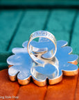 Federico Jimenez Blue Gem Turquoise Sterling Silver Statement Ring