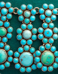 Vintage Federico Jimenez Sleeping Beauty Turquoise Cleopatra Necklace | Museum-Quality Navajo Handmade Sterling Silver Statement Necklace | Hidden Clasp Design