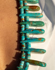 Museum-Quality Vintage Sleeping Beauty Turquoise Spike Necklace from Federico Jimenez Personal Vintage Collection, 26 inches/168 grams