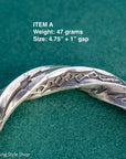 Sterling Silver Stamped Cuff, Sunshines Reeves Bracelet, Native American