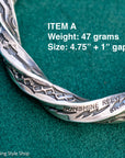 Sterling Silver Stamped Cuff, Sunshines Reeves Bracelet, Native American