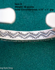 Sterling Silver Stamped Cuff, Sunshines Reeves Bracelet, Native American