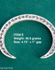 Sterling Silver Stamped Cuff, Sunshines Reeves Bracelet, Native American