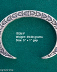 Sterling Silver Stamped Cuff, Sunshines Reeves Bracelet, Native American
