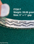 Sterling Silver Stamped Cuff, Sunshines Reeves Bracelet, Native American