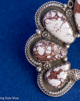 Sterling Silver Wild Horse Adjustable Ring by Readda Begay