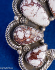 Sterling Silver Wild Horse Adjustable Ring by Readda Begay