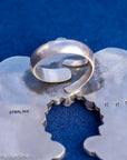 Sterling Silver Wild Horse Adjustable Ring by Readda Begay