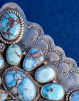 Sterling Silver Golden Hills Turquoise Pendant by Readda Begay, Navajo jewelry