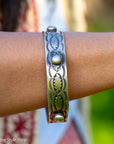 Chimney Butte Sterling Silver Wide Bangles - Stackable Southwestern Jewelry - Oxidized