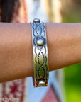 Chimney Butte Sterling Silver Wide Bangles - Stackable Southwestern Jewelry - Oxidized